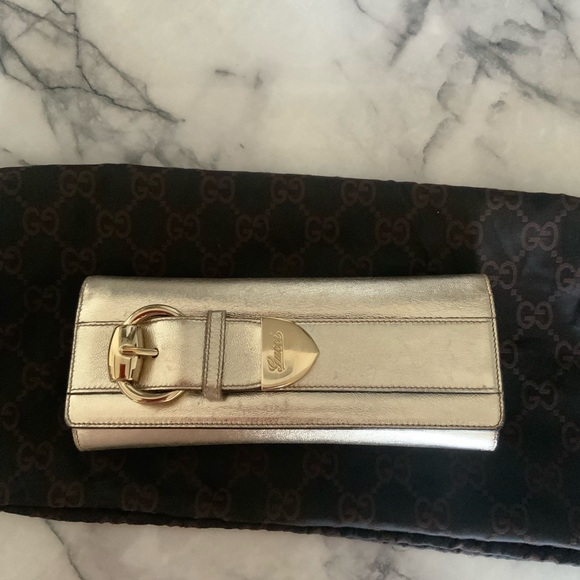 Gucci champagne gold color Clutch - Picture 2 of 11